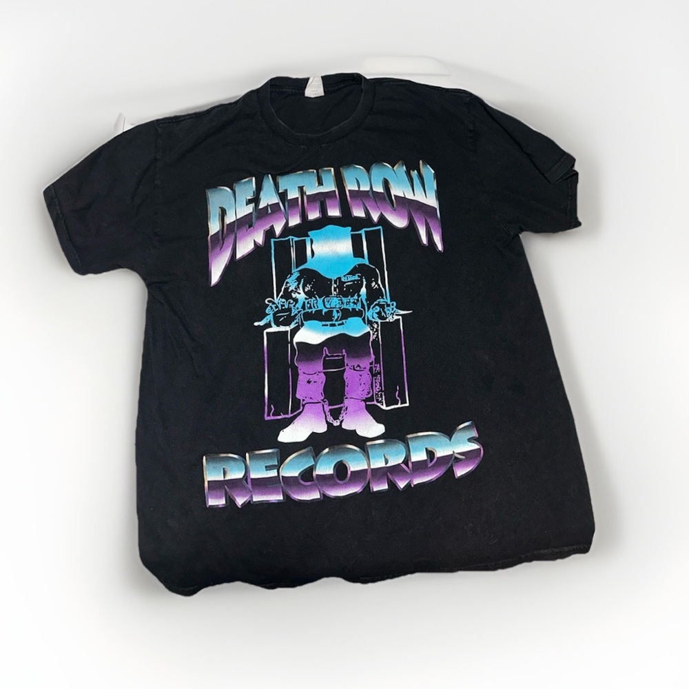 Black Death Row Records Vintage Y2K T-Shirt